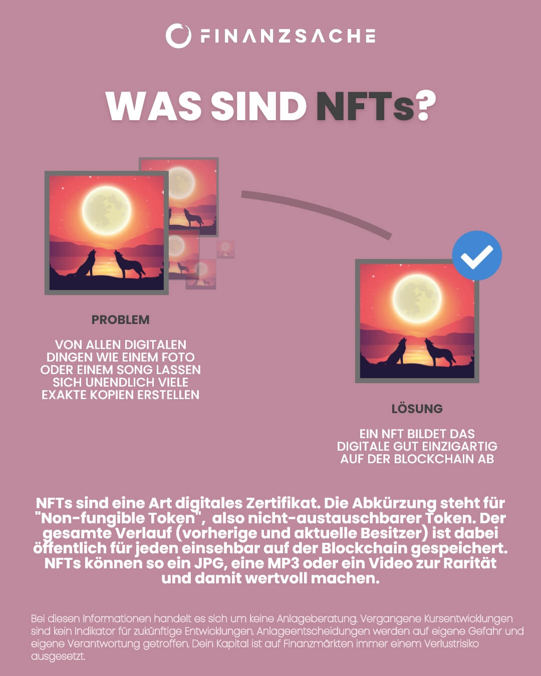 Non-fungible Token Infografik