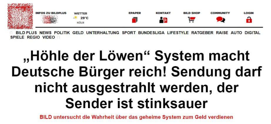 BILD Betrug mit BTCI