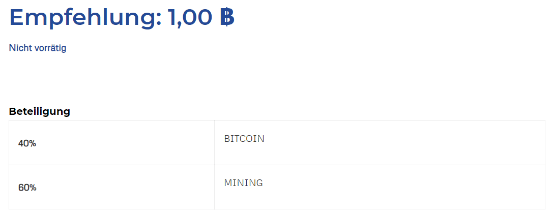 Bitcoin-Pension-Aufteilung